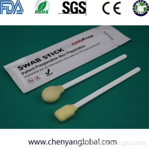 Ebola Infection Prevention 2% Chlorhexidine Gluconate Foam Swab